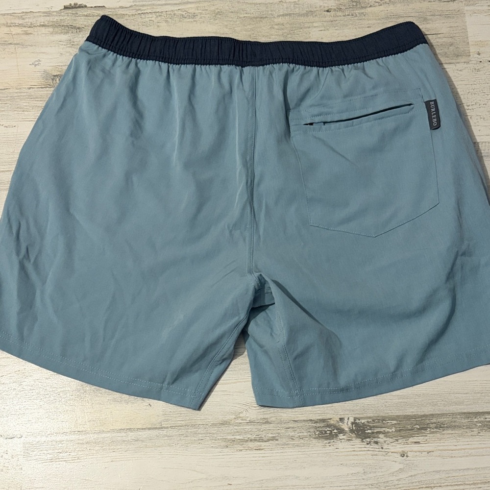 BURLEBO Light Blue Men's Shorts - Picture 6 of 11